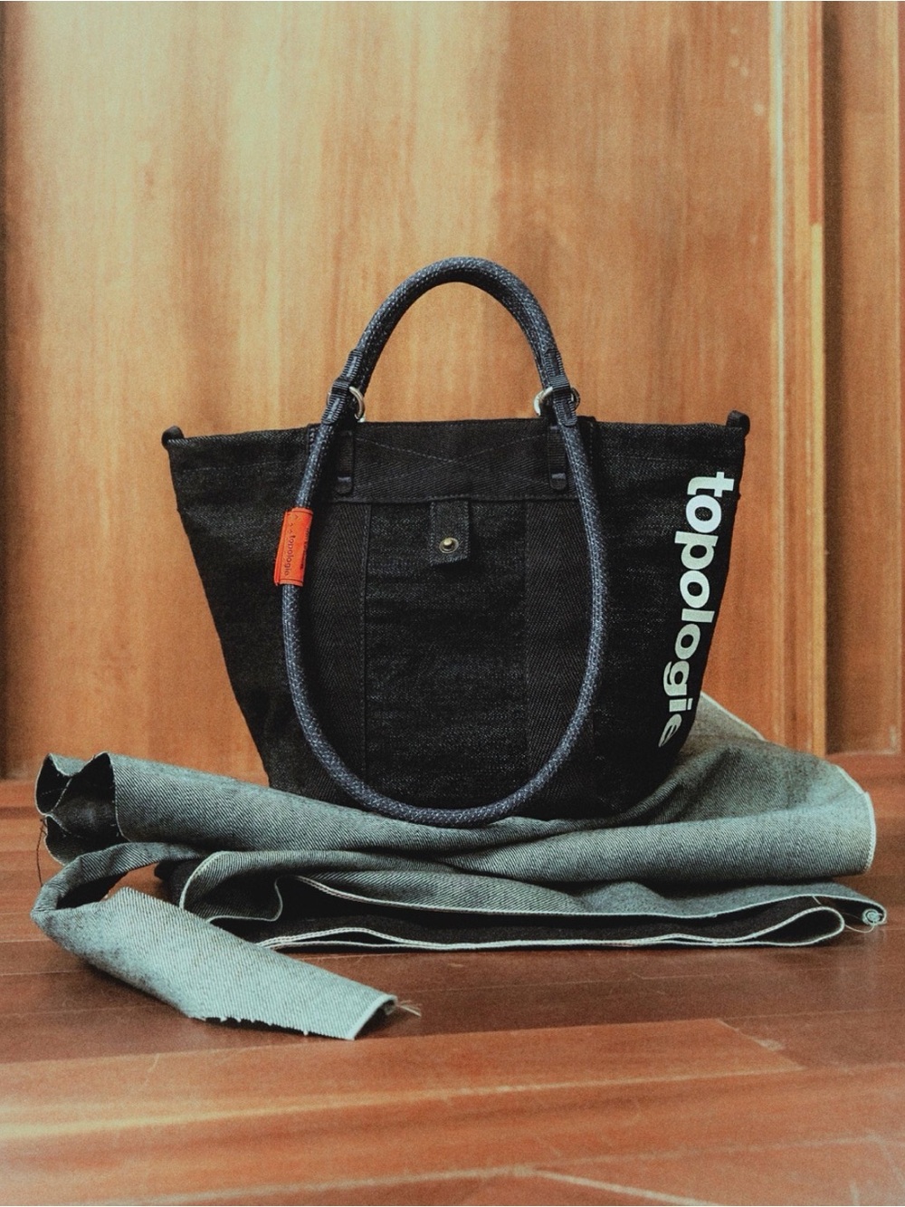Topologie Denim Limited Tote with Rope Handles
